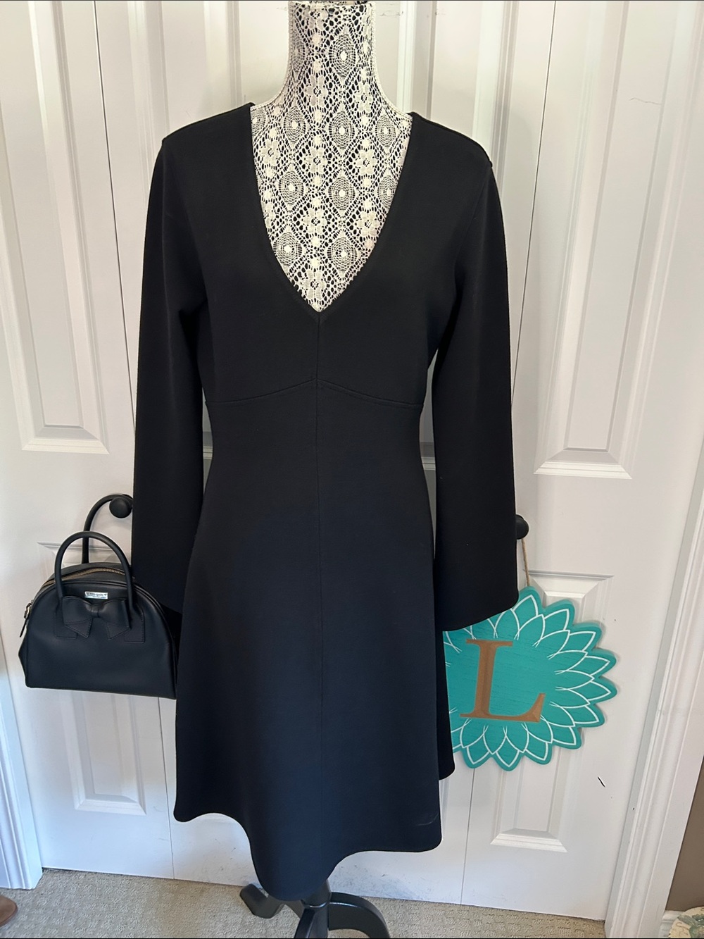 Classic and timeless Anne Klein wool blend dress.